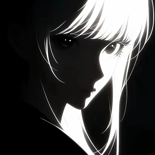 ảnh anime đen trắng 11