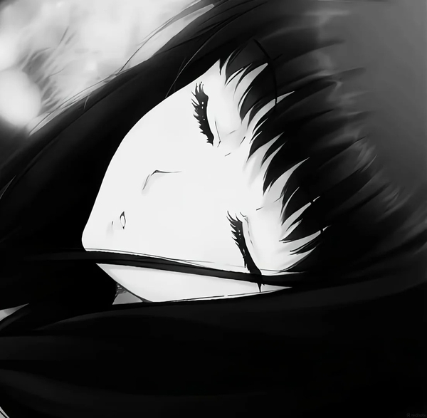 ảnh anime đen trắng 14