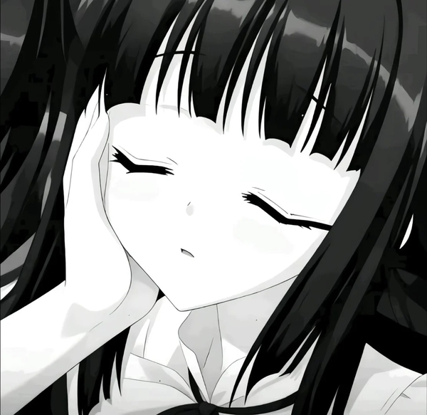 ảnh anime đen trắng 15
