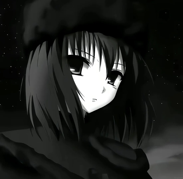 ảnh anime đen trắng 18