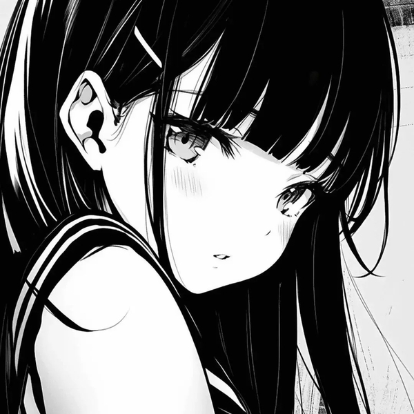 ảnh anime đen trắng 2
