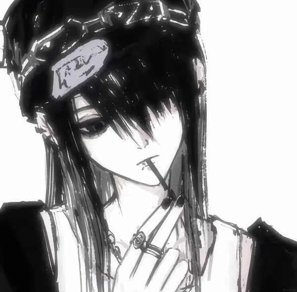ảnh anime đen trắng 26
