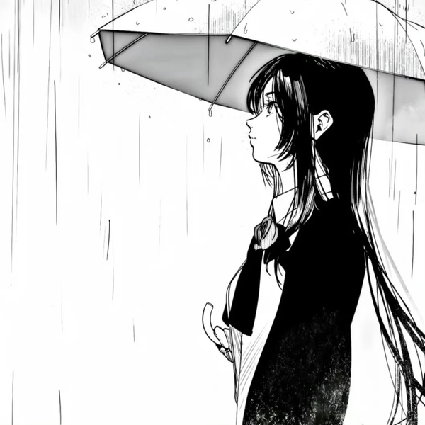 ảnh anime đen trắng 32