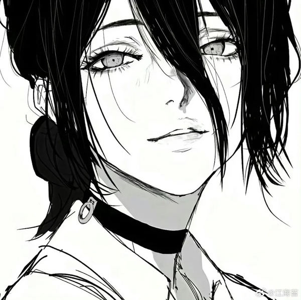 ảnh anime đen trắng 37
