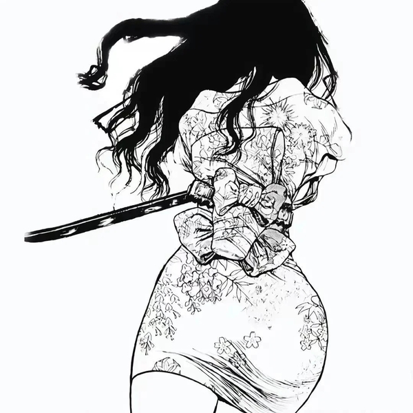 ảnh anime đen trắng 38