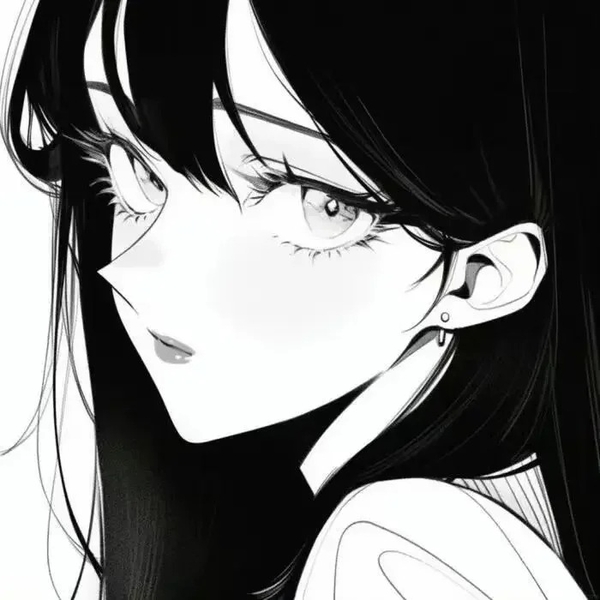 ảnh anime đen trắng 4
