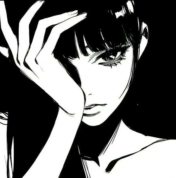 ảnh anime đen trắng 40