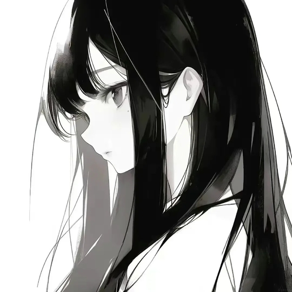 ảnh anime đen trắng 7