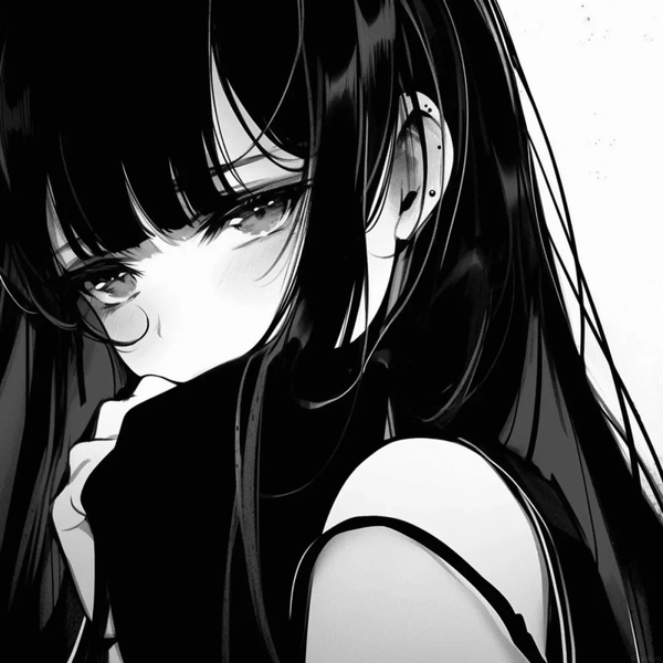 ảnh anime đen trắng 8