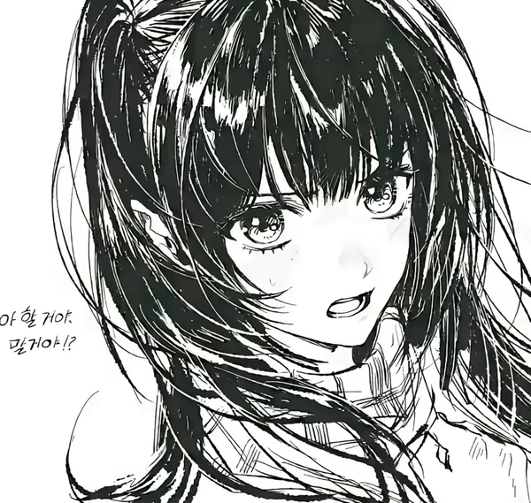 ảnh anime trắng đen 13