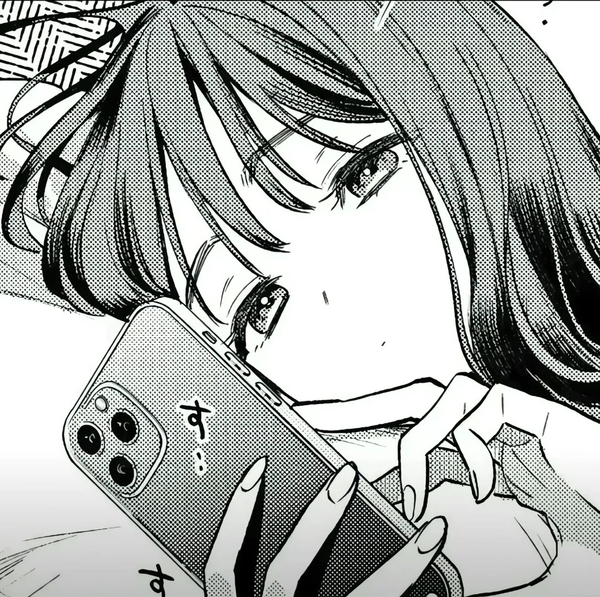 ảnh anime trắng đen 16