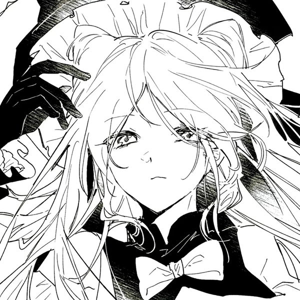 ảnh anime trắng đen 23