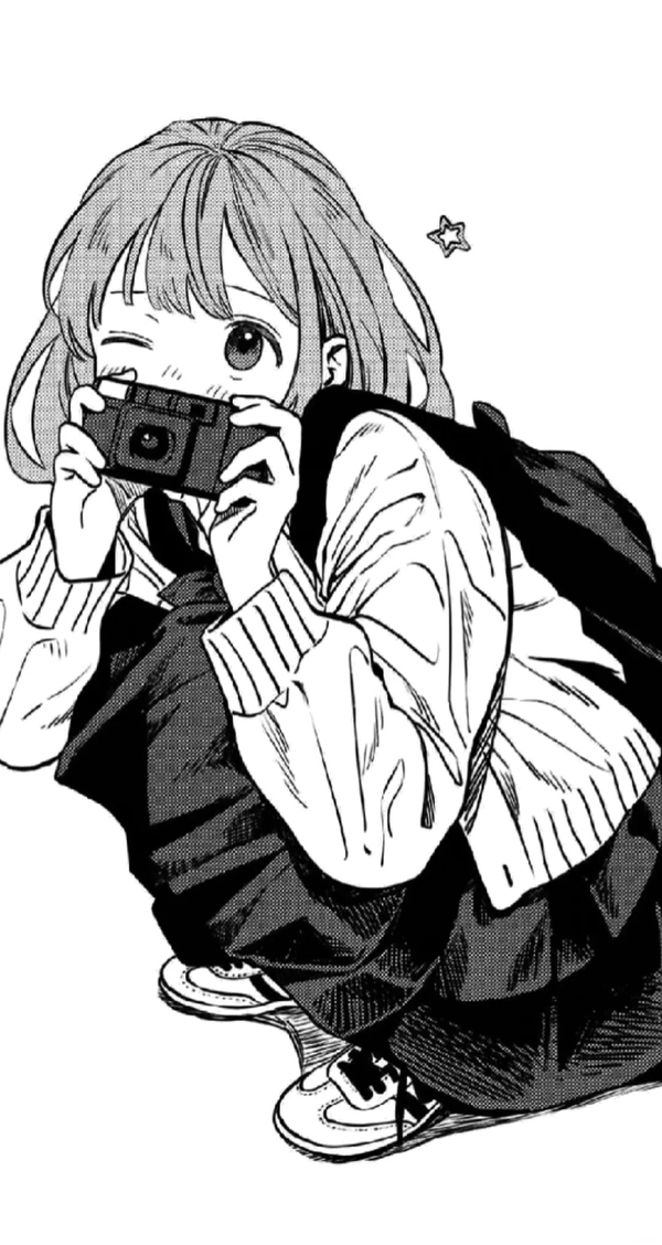 ảnh anime trắng đen 31