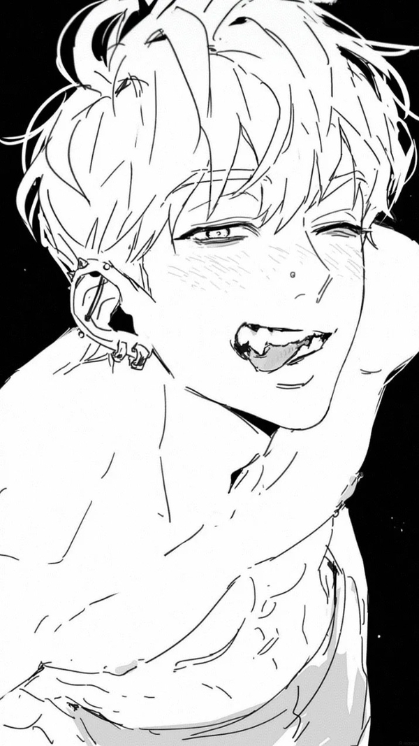 ảnh anime trắng đen 38