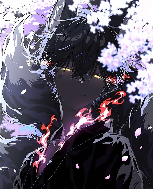 ảnh anime trắng đen ngầu