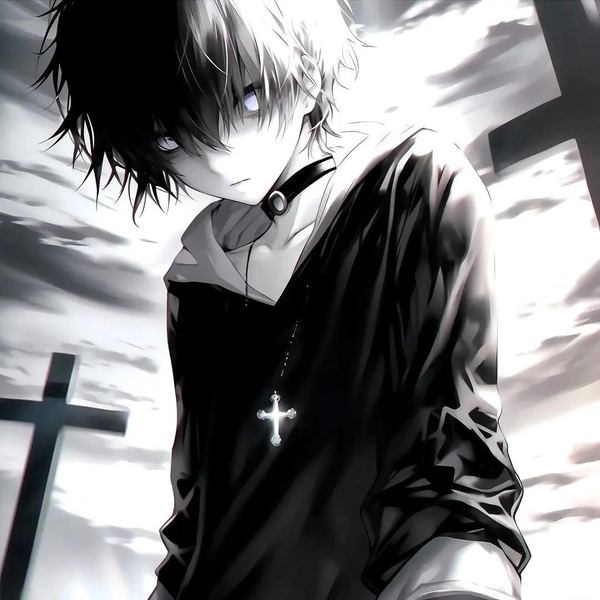 avatar ảnh anime nam buồn 16