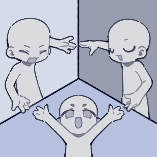 avatar nhóm 3 người vô tri 6